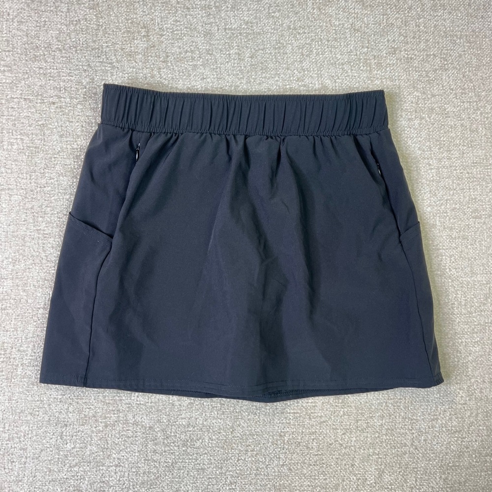 Thrive Societe Black Athletic Skirt Skort Womens Medium Pockets Built-in Shorts